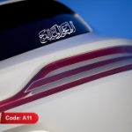 برچسب شیشه اتومبیل