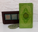 پک قرآن و مفاتیح جلد رنگی جیب پالتویی