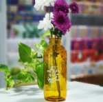 گلدان شیشه ای بزرگ طرح یا امیرالمومنین به تو نازم