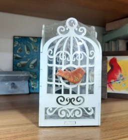 جاشمعی تزیینی طرح قفس