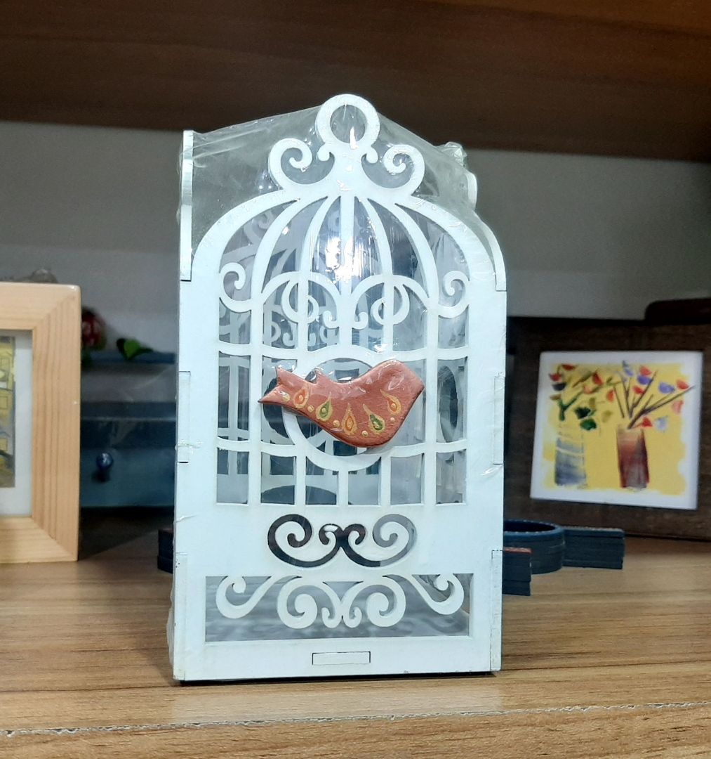 جاشمعی تزیینی طرح قفس