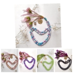 تسبیح صد دانه گل دار با پلاک یا امیرالمومنین (ع)