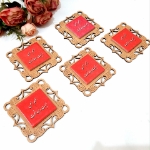 قاب کاشی مگنت دار ( طرح های امیرالمومنین علیه السلام ) قرمز