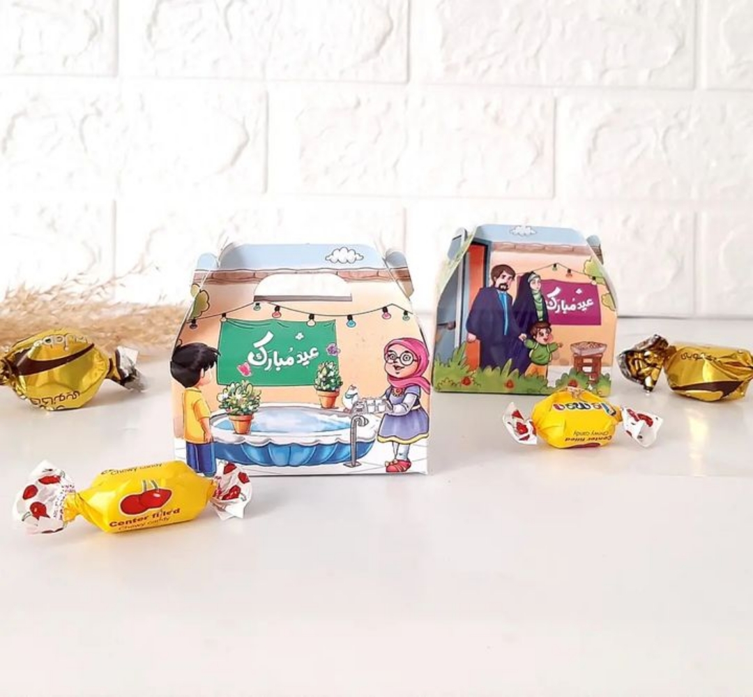 جعبه شکلات طرح های اعیاد کودکانه - بسته 50 عددی