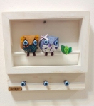 جا کلیدی مستطیل دو جغد