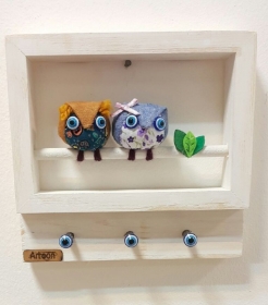 جا کلیدی مستطیل دو جغد