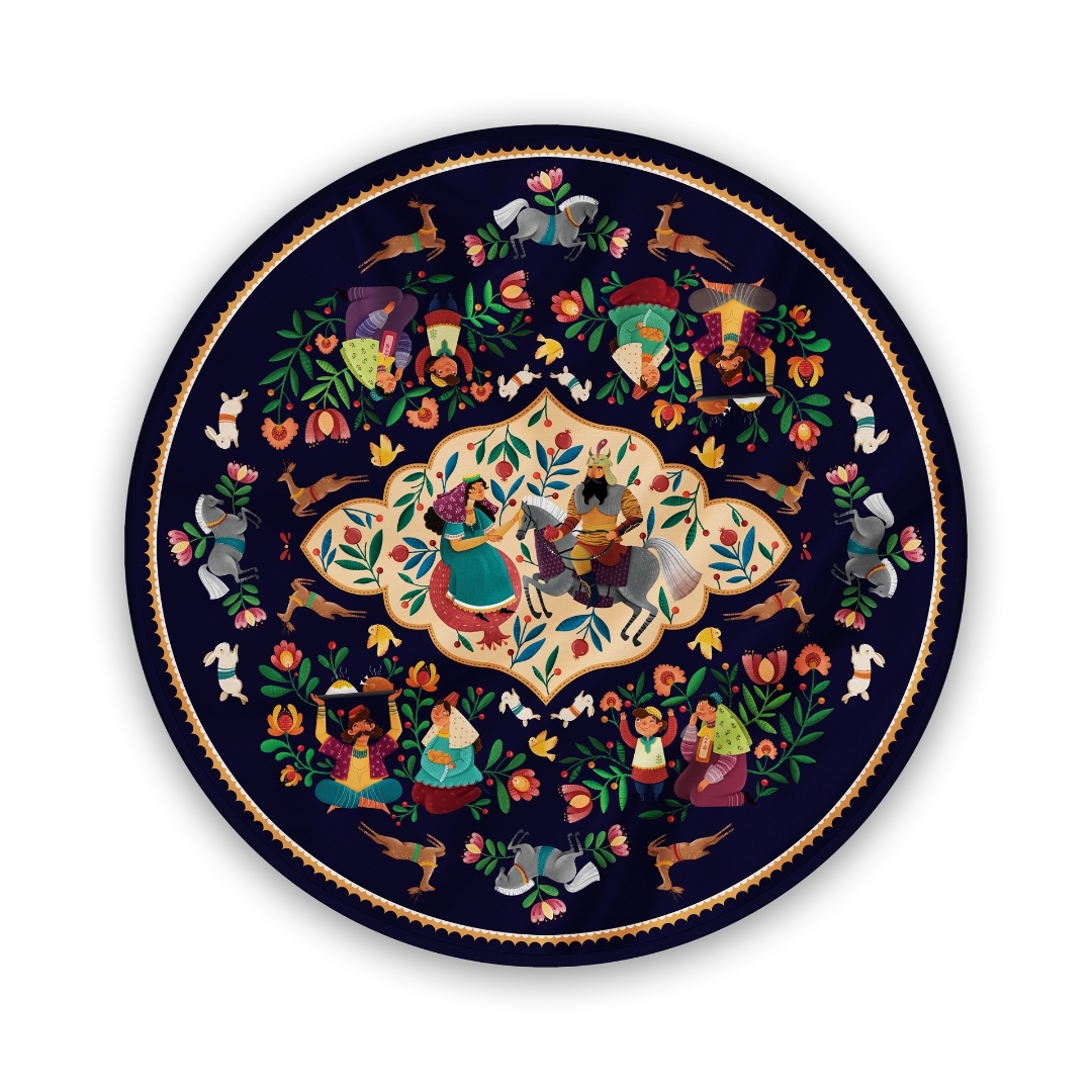 رومیزی تهمینه گرد