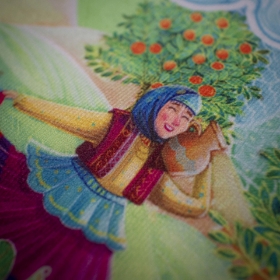 رومیزی گیلان مربع