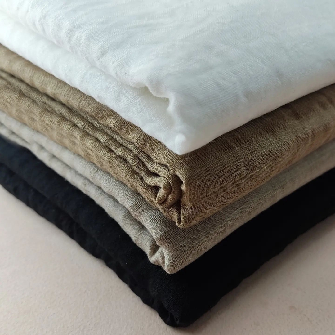 روسری تک رنگ نخی قواره 135 (مشکی)