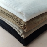 روسری تک رنگ نخی قواره 135 (مشکی)