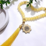 تسبیح 33 دانه پلاک دار یا فاطمه زهرا - رنگی