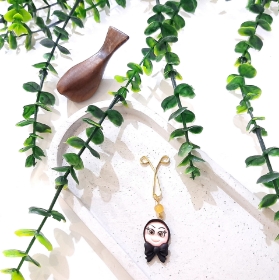 آویز روسری عروسکی - مشکی