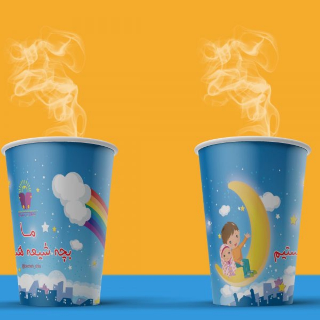 لیوان های کاغذی طرح من بچه شیعه هستم