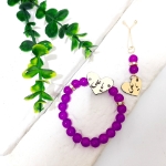 دستبند به همراه گیره روسری طرح حضرت علی (ع) - رنگی