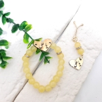 دستبند به همراه گیره روسری طرح حضرت علی (ع) - رنگی