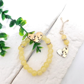 دستبند به همراه گیره روسری طرح حضرت علی (ع) - رنگی