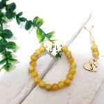 دستبند به همراه گیره روسری طرح حضرت علی (ع) - رنگی