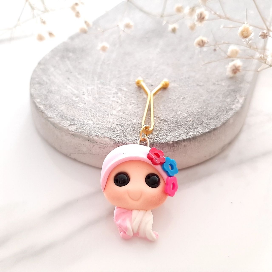 گیره روسری عروسکی طرح حجاب