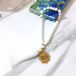 تسبیح 33 دانه پلاک دار یا مهدی - رنگی