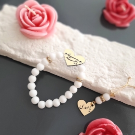 دستبند به همراه گیره روسری طرح امام عصر (عج) - رنگی