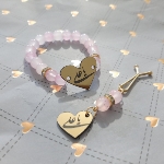 دستبند به همراه گیره روسری طرح های حضرت امیرالمومنین - آبرنگی جور- غدیر