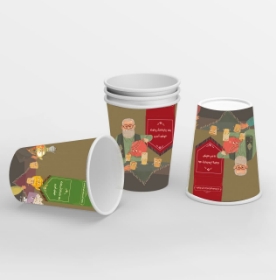 لیوان کاغذی طرح چایخانه- محرم