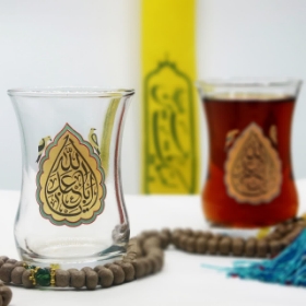 خرید استکان کمر باریک طرح یا اباعبدالله بسته 6 عددی | دیدار