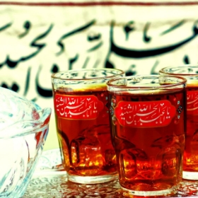 استکان عینکی طرح یا ابا عبدالله الحسین الشهید - محرم