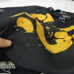 روسری مشکی طرح سلام بر مولایم حسین / قواره 70