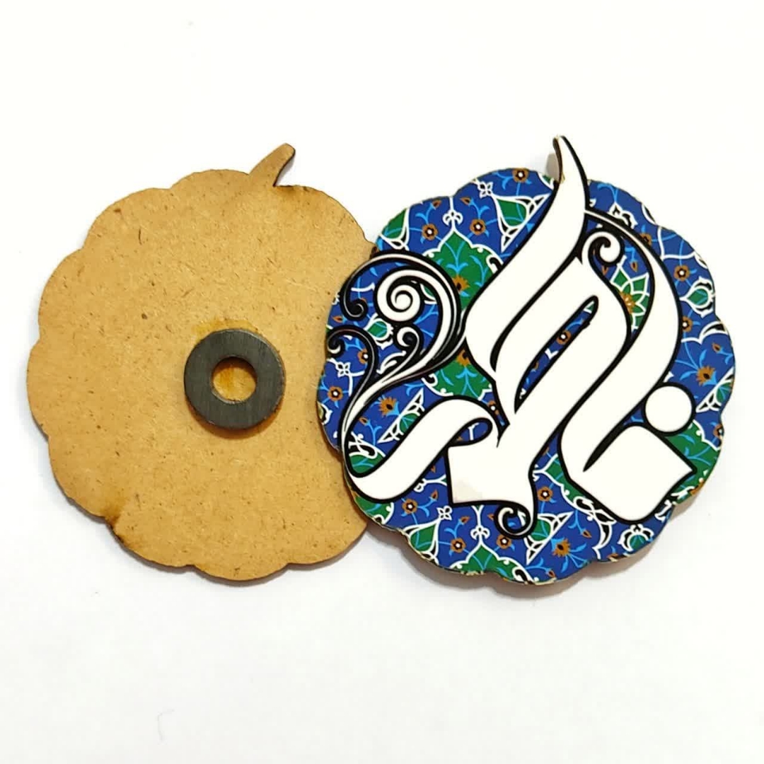 مگنت چوبی فاطمی - طرح فاطمه زمینه اسلیمی