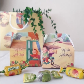 جعبه شکلات طرح من بچه شیعه هستم - بسته 50 عددی