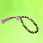 تسبیح 33 دانه پلاک دار یا فاطمه زهرا - رنگی