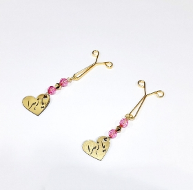 گیره روسری با آویز قلبی یا زهرا (س)