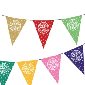 ریسه ساتن مثلثی طرح اللهم عجل لولیک الفرج