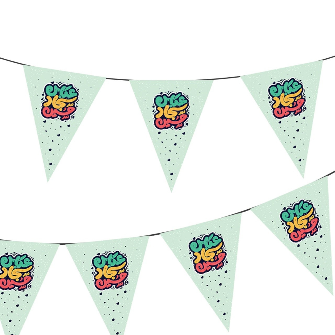 ریسه ساتن مثلثی طرح سه نور