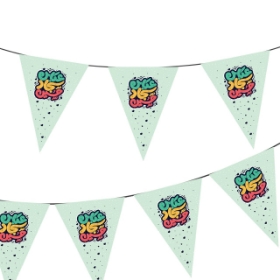 ریسه ساتن مثلثی طرح سه نور