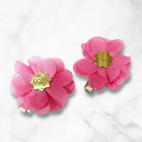 گل سر پلاک دار سرخابی - یا مهدی