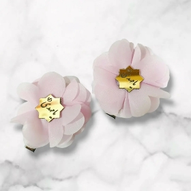 گل سر پلاک دار صورتی تیره - یا مهدی