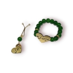 دستبند به همراه گیره روسری طرح امام عصر (عج) - رنگی