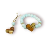 دستبند به همراه گیره روسری طرح امام عصر (عج) - آبرنگی