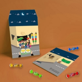 پاکت شکلات طرح دسته عزاداری - بسته 50 عددی