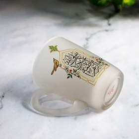 طرح استکان دسته دار بلند مات طرح صلی الله علیک یا فاطمه الزهرا | فروشگاه فرهنگی دیدار