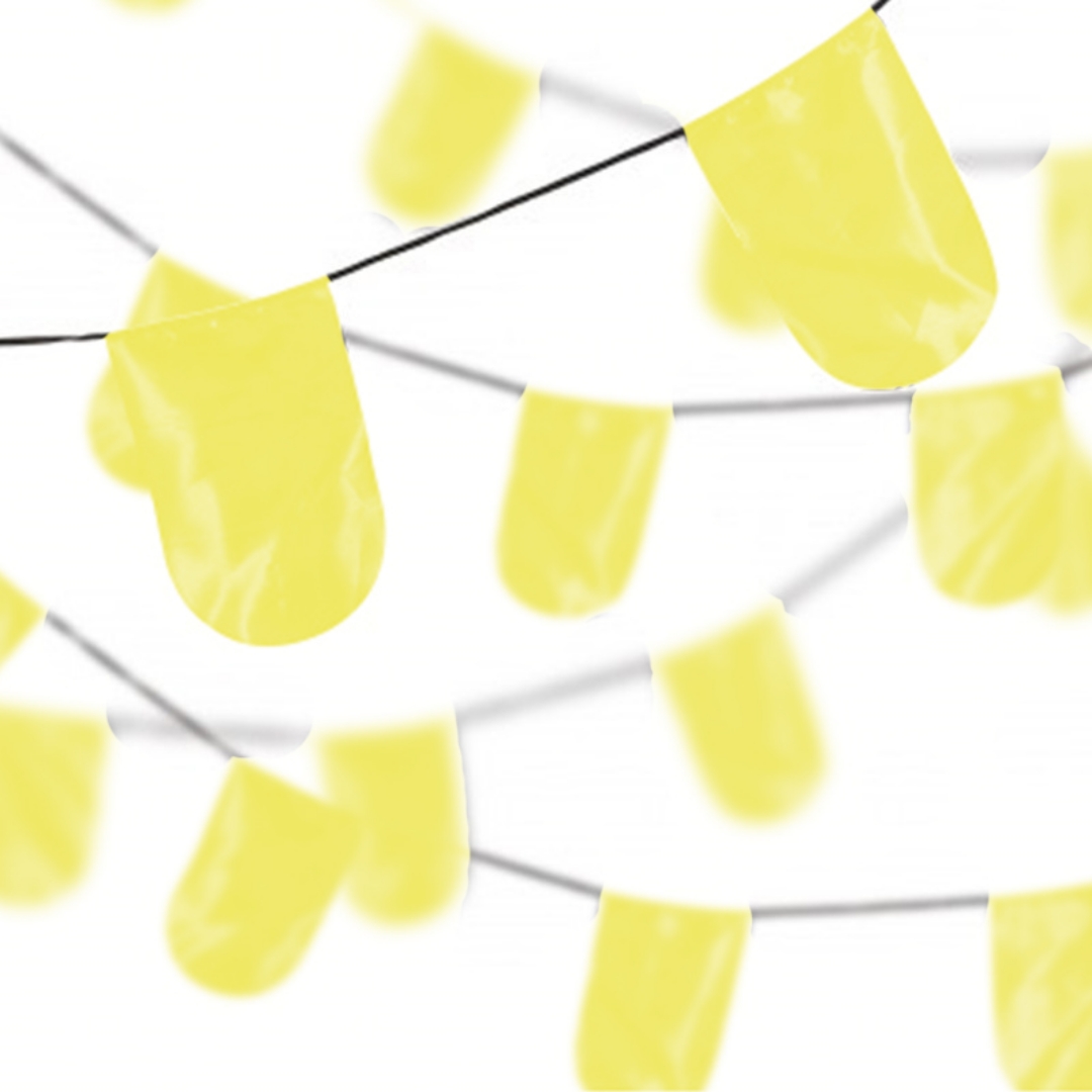 ریسه ساتن بدون نوشته - زرد