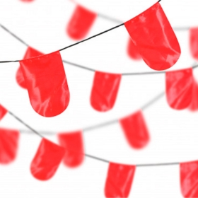 ریسه ساتن بدون نوشته - قرمز