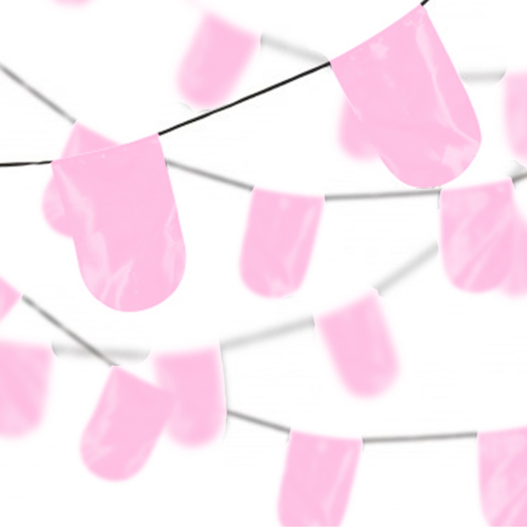 ریسه ساتن بدون نوشته - صورتی