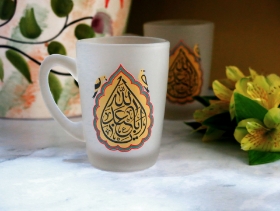 خرید استکان دسته دار بلند مات طرح یا اباعبدالله | دیدار