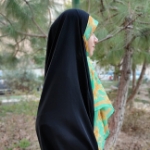 روسری  طرح ای گل یاس گل نرگس تو می آید- گل نرگس - قواره 140