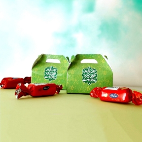 جعبه شکلات طرح جان به قربان کریمی که کرم زنده از اوست - بسته 50 عددی