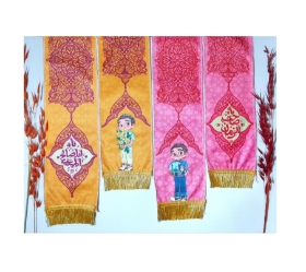 شال کودکانه رنگی طرح های امام عصر - پسرانه