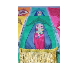 شال کودکانه رنگی طرح های امام عصر - دخترانه